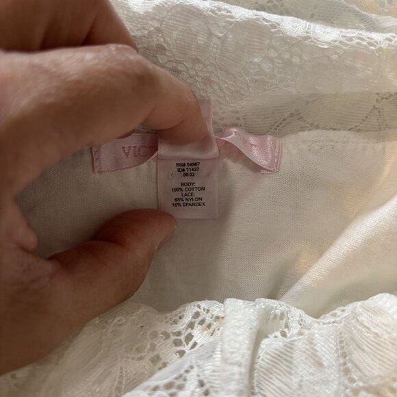 Victoria Secret Womens Size M White Lace Slip Dress Wedding night - Picture 8 of 8